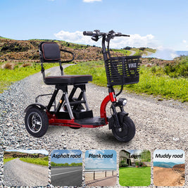 Electric Tricycle Olive Greenand &Red