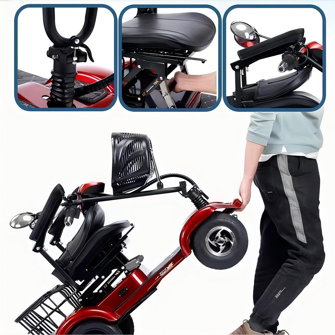 Red Electric  Scooter