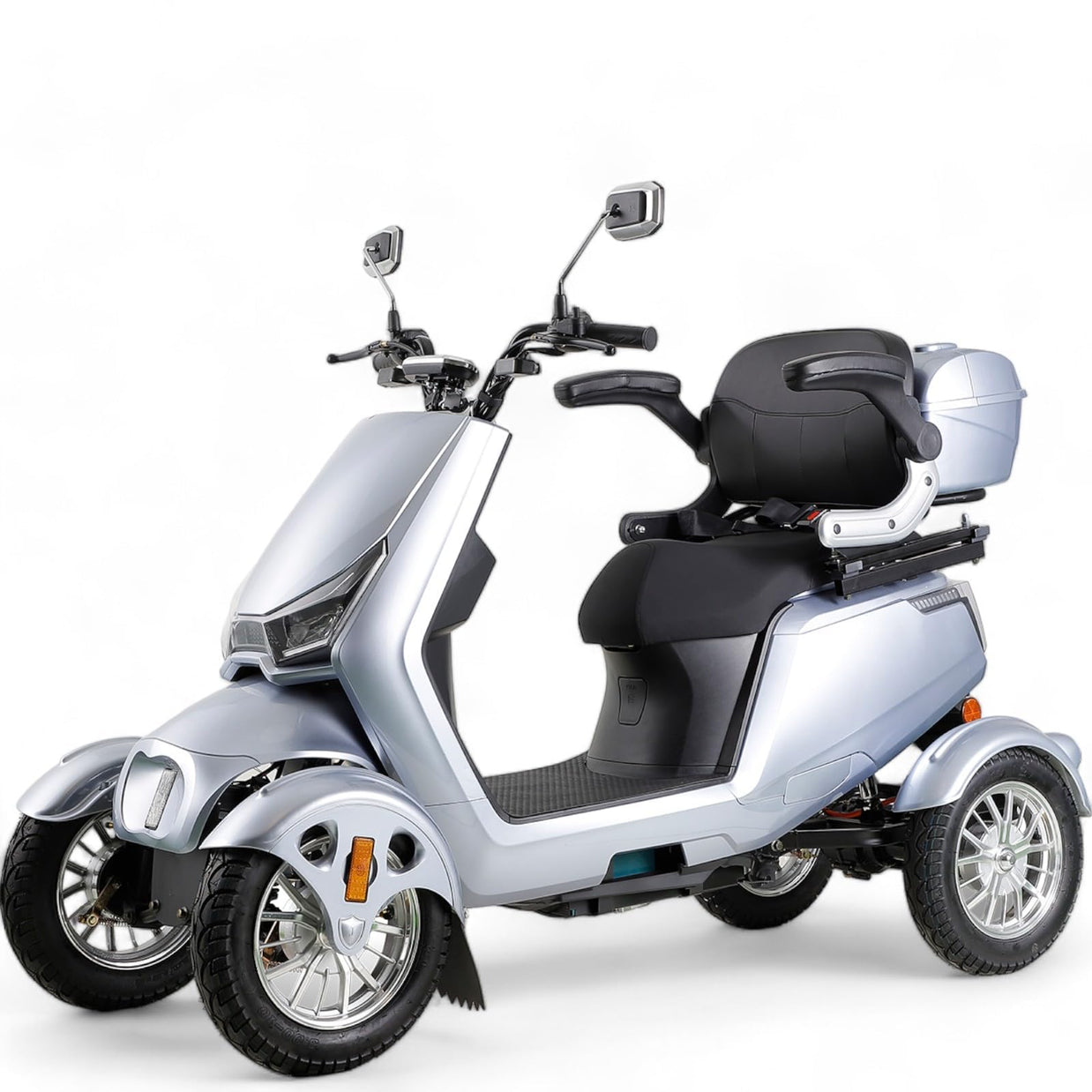 Silver Electric  Scooter