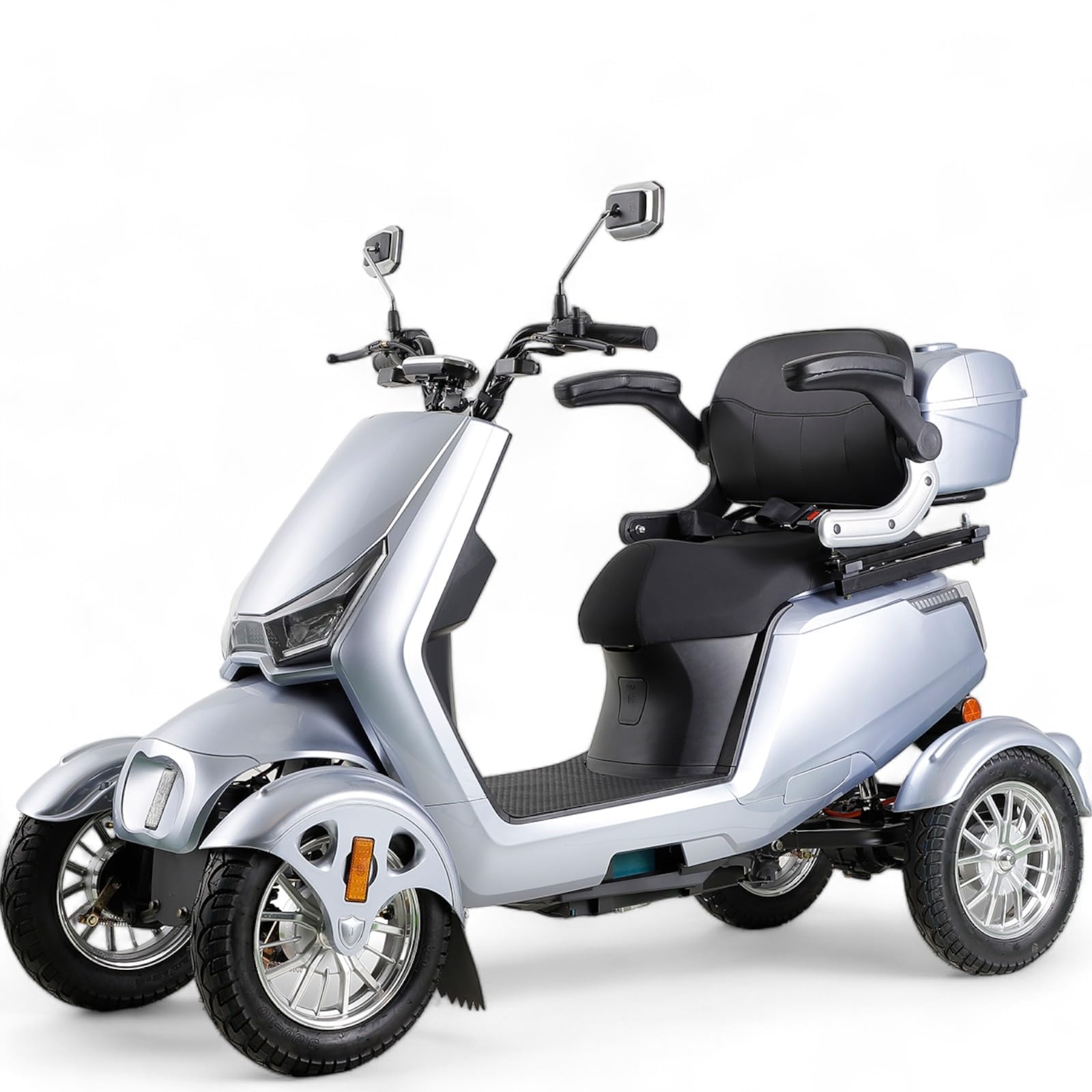 Silver Electric  Scooter