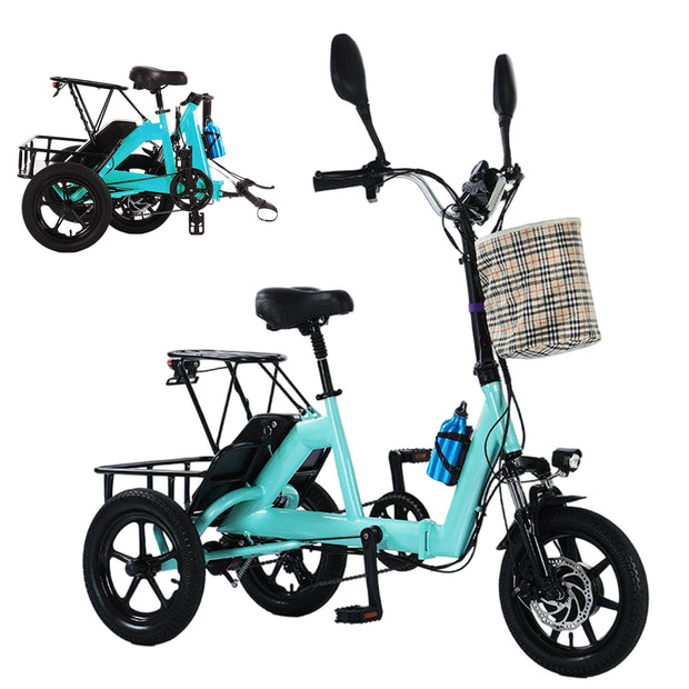 Yellow Electric Tricycle