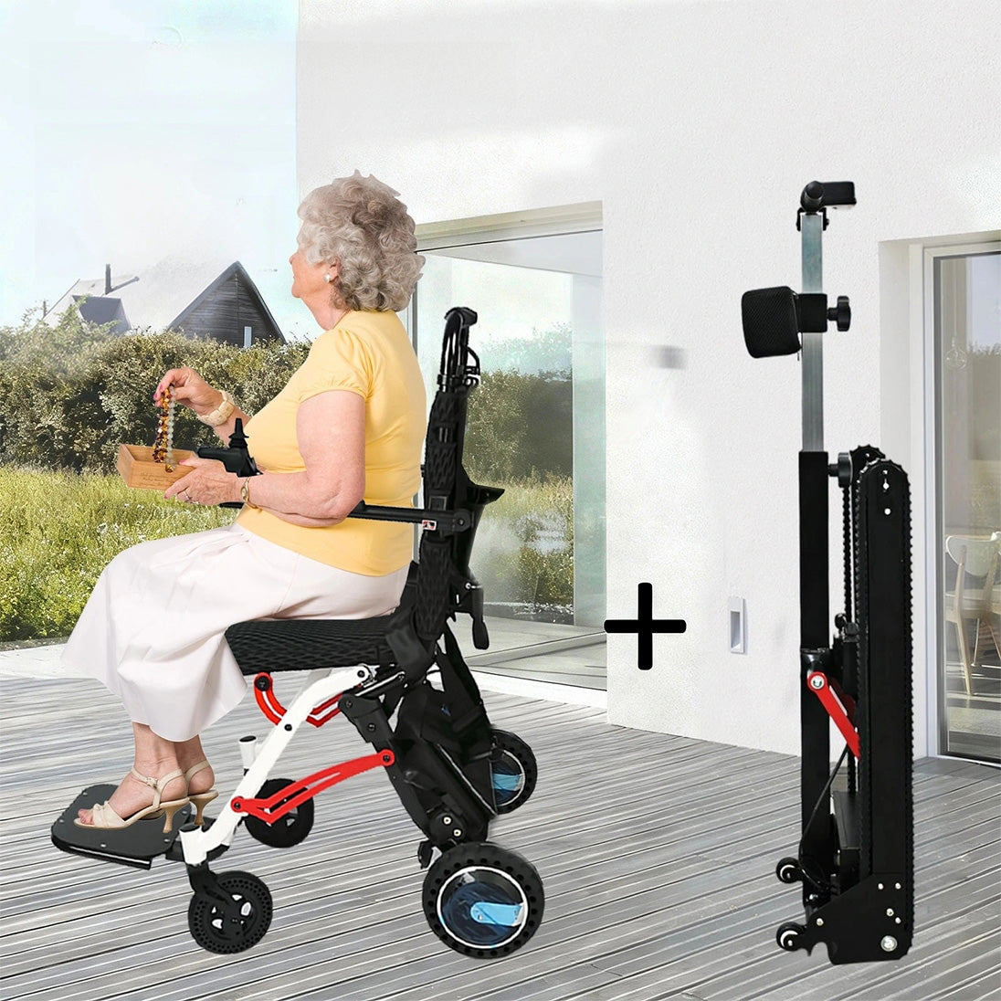 Black & White Split Stair Climber