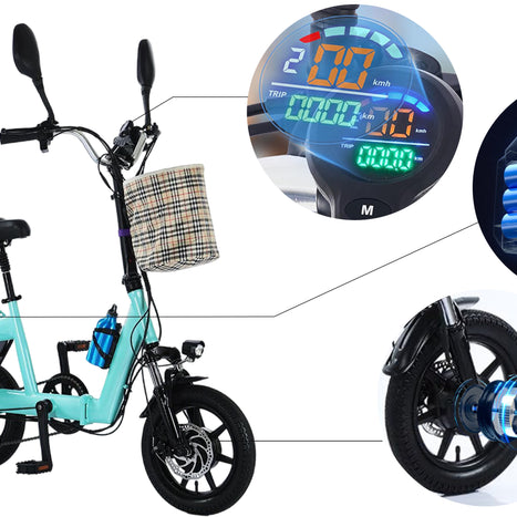 Yellow Electric Tricycle