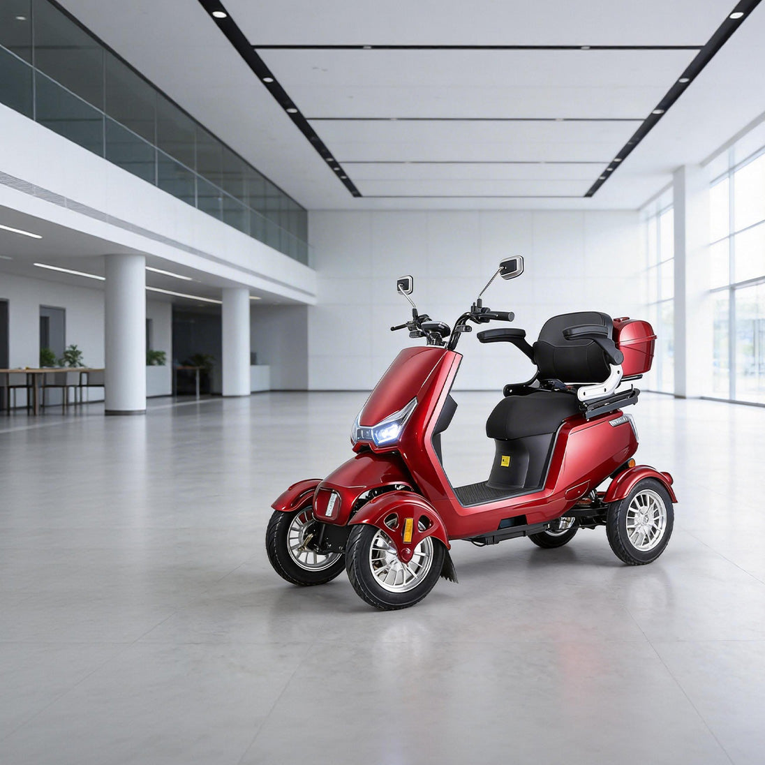 Silver Electric  Scooter
