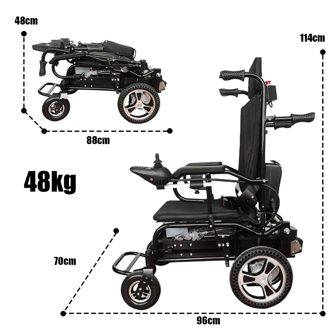 Black Integrated Stair Climber