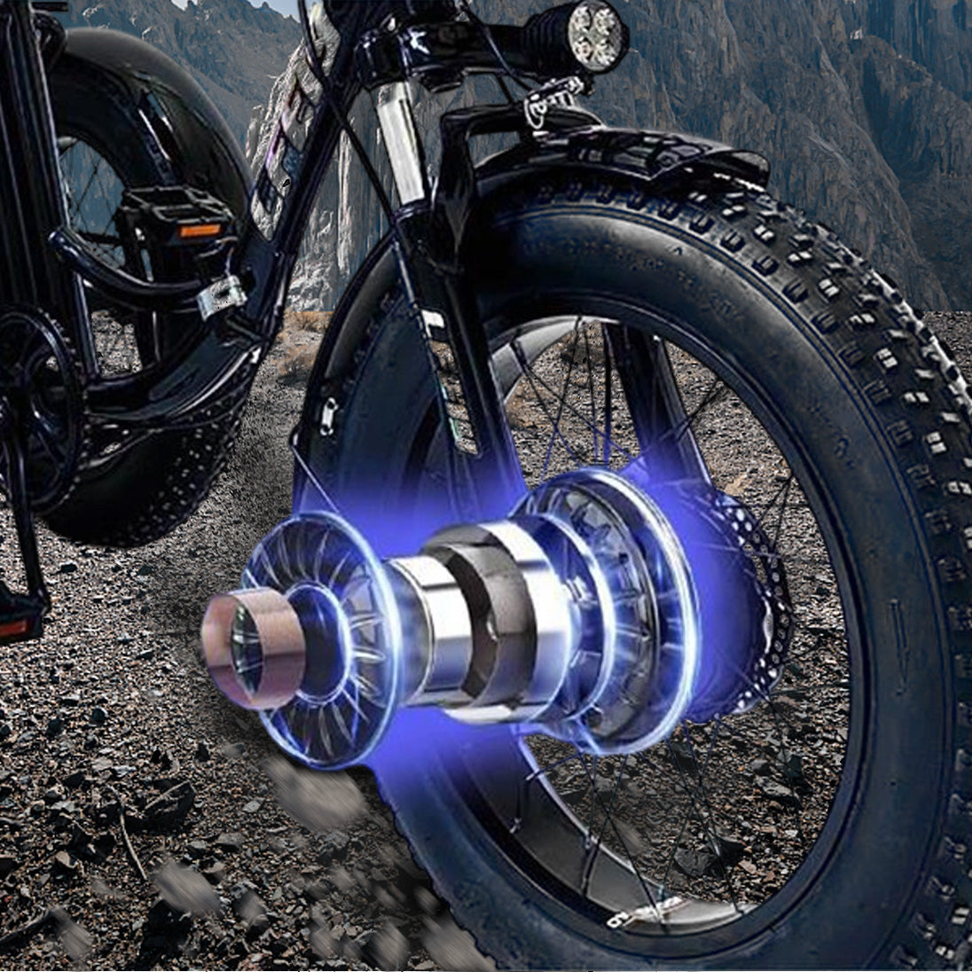 Black Electric Tricycle