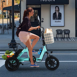 Yellow Electric Tricycle