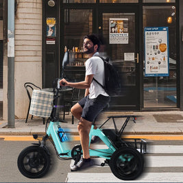 Yellow Electric Tricycle