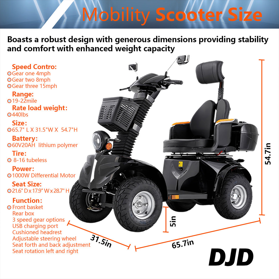 Fat Tire Electric  Scooter