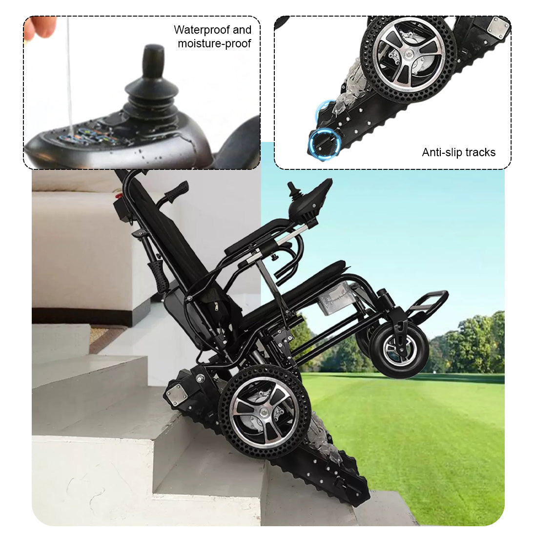Black Integrated Stair Climber